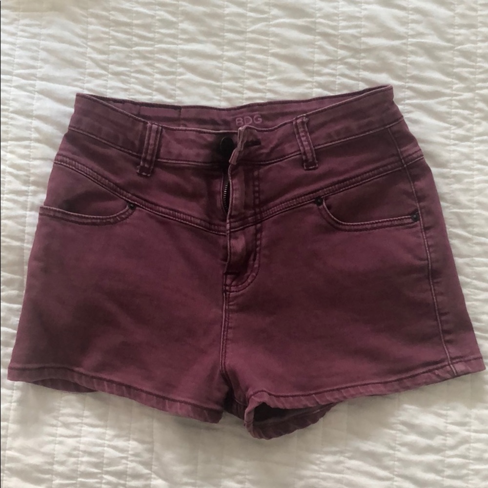 BDG maroon shorts